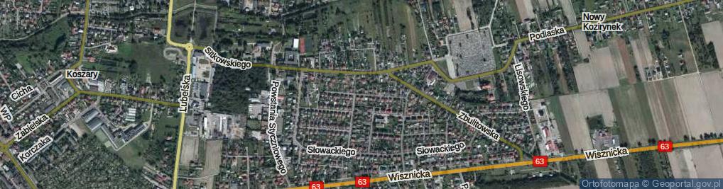 Zdjęcie satelitarne Lipińskiego Karola ul.